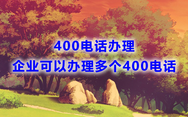 企業(yè)可以辦理多個(gè)400電話